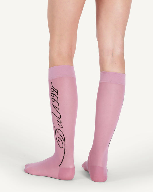 DAL Corda Knee High Sock 'Cameo Pink'