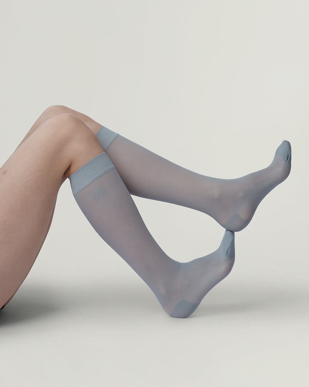 DAL Classic Knee Highs 'Dusty Blu'