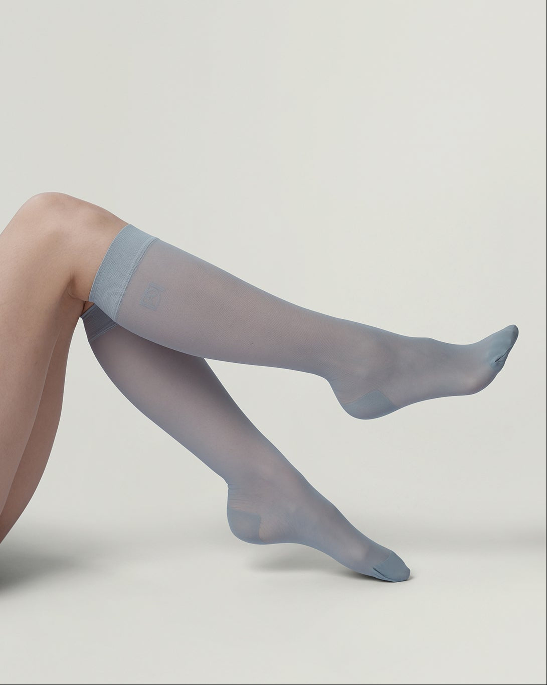 DAL Classic Knee Highs 'Dusty Blu'
