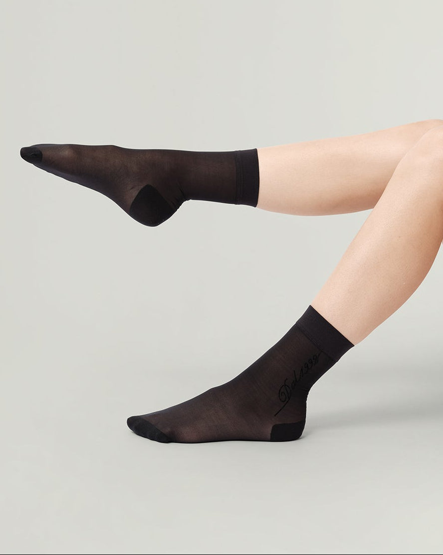 DAL 'Corda' Summer Socks - 'Black'
