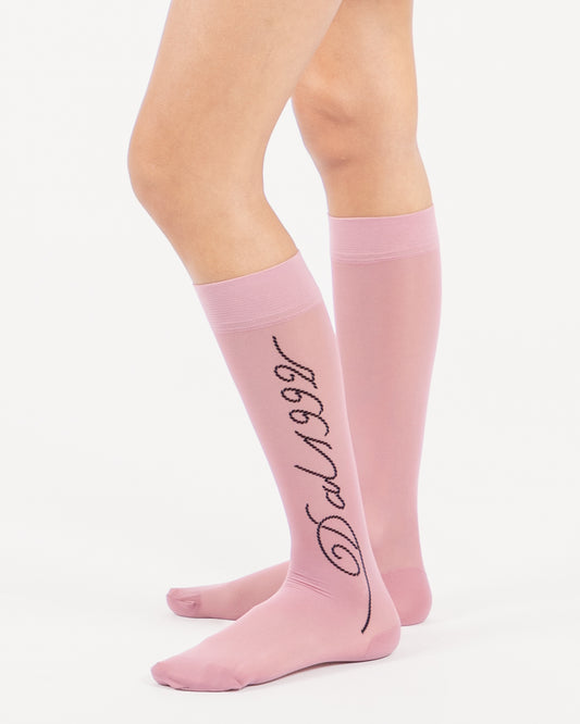 DAL Corda Knee High Sock 'Cameo Pink'