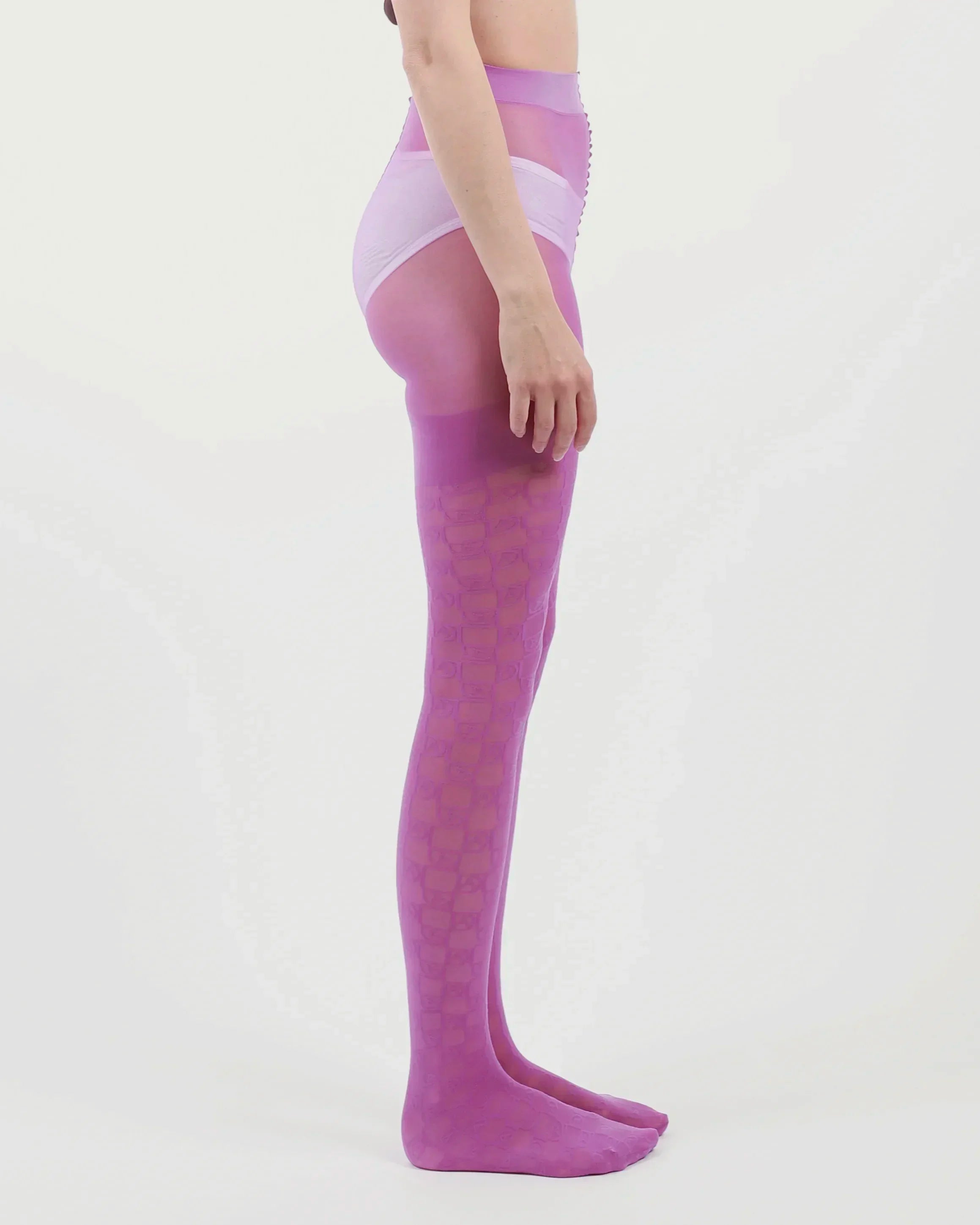 DAL Original Stockings - 'Dark Magenta'